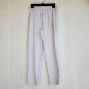 White Pants Elastic Waistband